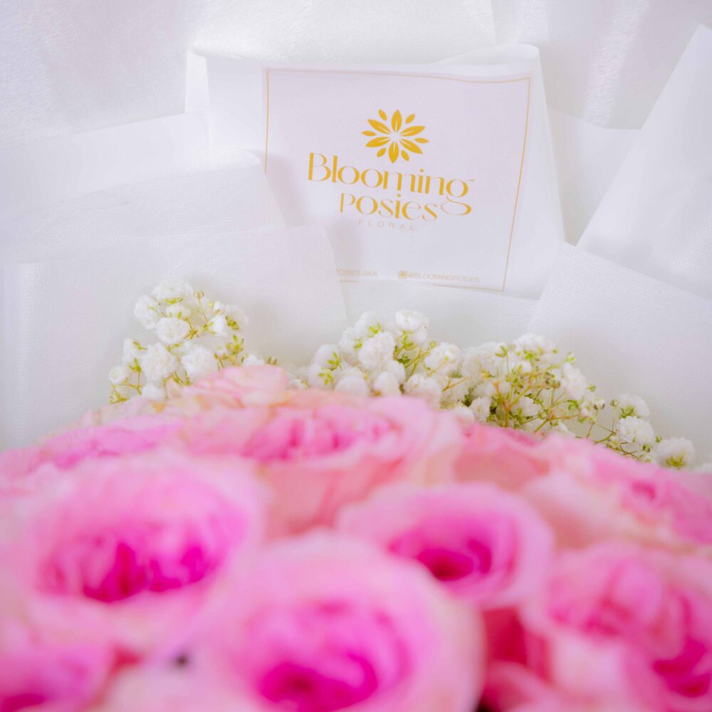 ช่อดอกไม้ Radiant Roses ร้านดอกไม้ Blooming Posies BKK