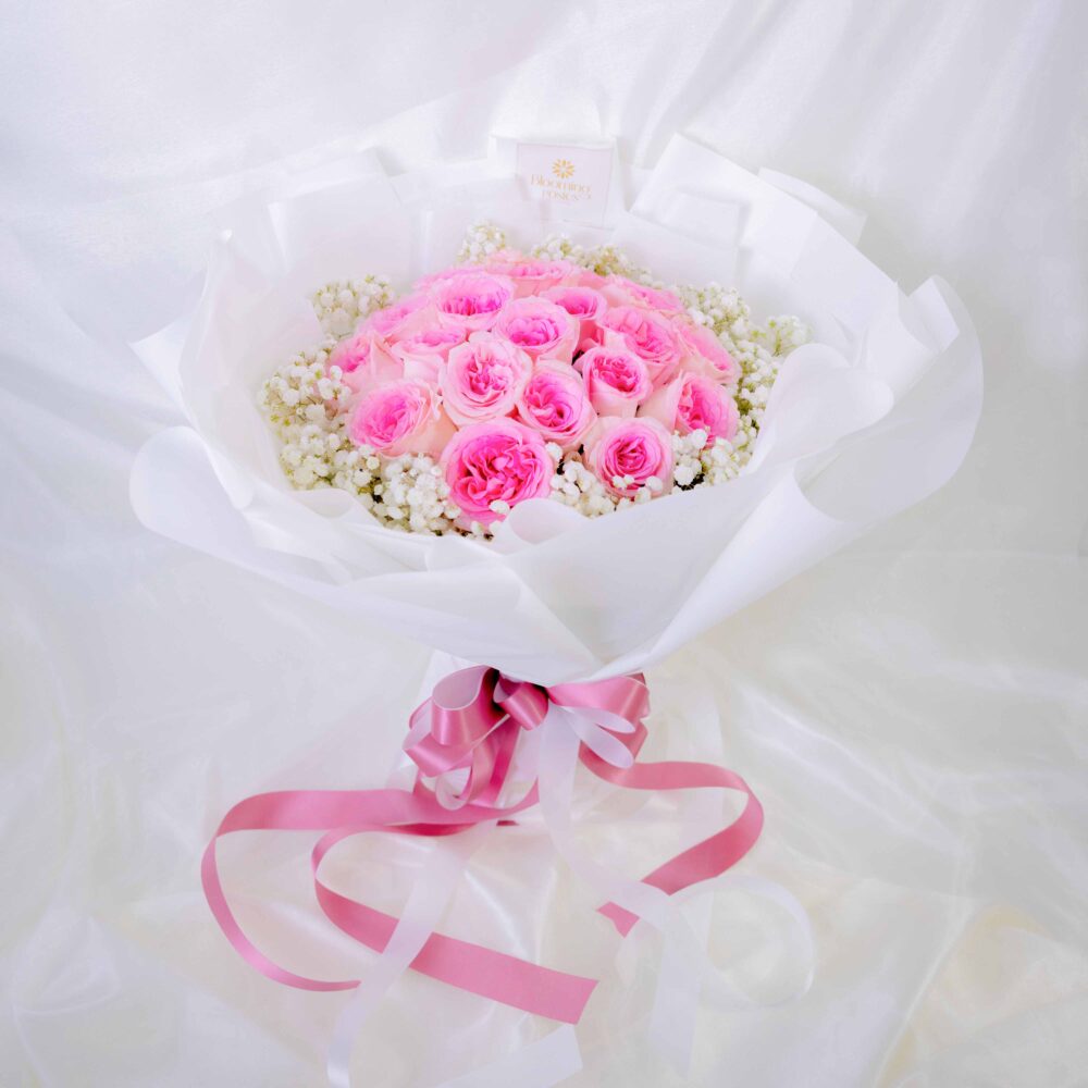 ช่อดอกไม้ Radiant Roses ร้านดอกไม้ Blooming Posies BKK