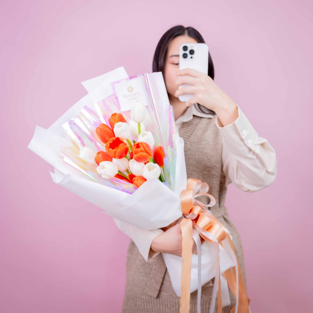 ช่อดอกไม้ Tulip Dream ร้านดอกไม้ Blooming Posies BKK