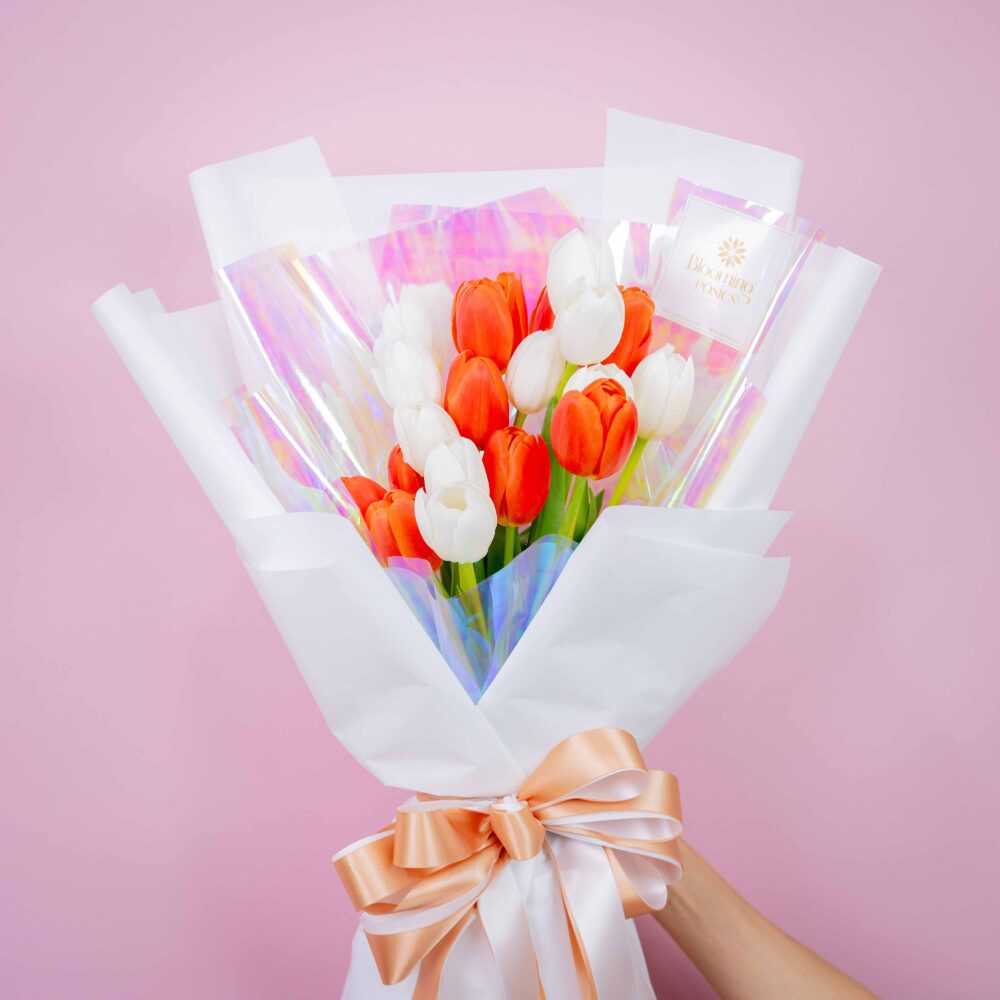 ช่อดอกไม้ Tulip Dream ร้านดอกไม้ Blooming Posies BKK