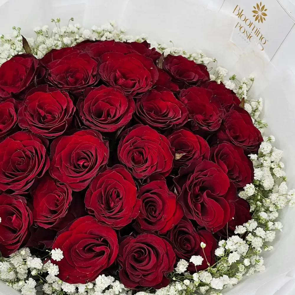 ช่อดอกไม้ Forever Yours ช่อดอกไม้วาเลนไทน์ จาก Blooming Posies BKK
