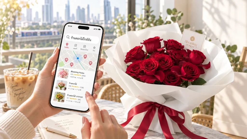 ร้านดอกไม้ใกล้ฉันในกรุงเทพ จาก Blooming Posies BKK
